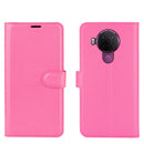 For Nokia 5.4 Litchi Texture Horizontal Flip Protective Case with Holder & Card Slots & Wallet(Rose red)