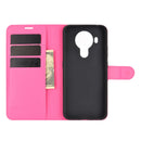 For Nokia 5.4 Litchi Texture Horizontal Flip Protective Case with Holder & Card Slots & Wallet(Rose red)