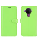 For Nokia 5.4 Litchi Texture Horizontal Flip Protective Case with Holder & Card Slots & Wallet(Green)