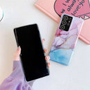 For Samsung Galaxy S21 Ultra 5G Four Corners Anti-Shattering Flow Gold Marble IMD Phone Back Cover Case(Black LD1)