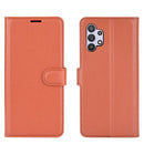 For Samsung Galaxy A32 5G Litchi Texture Horizontal Flip Protective Case with Holder & Card Slots & Wallet(Brown)
