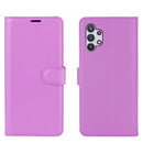 For Samsung Galaxy A32 5G Litchi Texture Horizontal Flip Protective Case with Holder & Card Slots & Wallet(Purple)