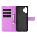 For Samsung Galaxy A32 5G Litchi Texture Horizontal Flip Protective Case with Holder & Card Slots & Wallet(Purple)