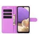 For Samsung Galaxy A32 5G Litchi Texture Horizontal Flip Protective Case with Holder & Card Slots & Wallet(Purple)