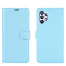For Samsung Galaxy A32 5G Litchi Texture Horizontal Flip Protective Case with Holder & Card Slots & Wallet(Blue)