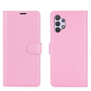 For Samsung Galaxy A32 5G Litchi Texture Horizontal Flip Protective Case with Holder & Card Slots & Wallet(Pink)