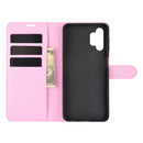 For Samsung Galaxy A32 5G Litchi Texture Horizontal Flip Protective Case with Holder & Card Slots & Wallet(Pink)