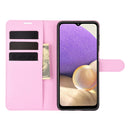 For Samsung Galaxy A32 5G Litchi Texture Horizontal Flip Protective Case with Holder & Card Slots & Wallet(Pink)