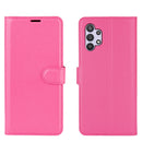For Samsung Galaxy A32 5G Litchi Texture Horizontal Flip Protective Case with Holder & Card Slots & Wallet(Rose Red)