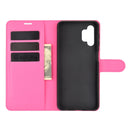 For Samsung Galaxy A32 5G Litchi Texture Horizontal Flip Protective Case with Holder & Card Slots & Wallet(Rose Red)
