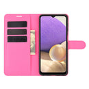 For Samsung Galaxy A32 5G Litchi Texture Horizontal Flip Protective Case with Holder & Card Slots & Wallet(Rose Red)