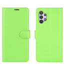 For Samsung Galaxy A32 5G Litchi Texture Horizontal Flip Protective Case with Holder & Card Slots & Wallet(Green)