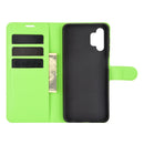 For Samsung Galaxy A32 5G Litchi Texture Horizontal Flip Protective Case with Holder & Card Slots & Wallet(Green)