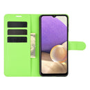 For Samsung Galaxy A32 5G Litchi Texture Horizontal Flip Protective Case with Holder & Card Slots & Wallet(Green)