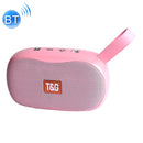 T&G TG173 TWS Subwoofer Bluetooth Speaker With Braided Cord, Support USB / AUX / TF Card / FM(Pink)