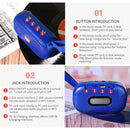 T&G TG173 TWS Subwoofer Bluetooth Speaker With Braided Cord, Support USB / AUX / TF Card / FM(Pink)