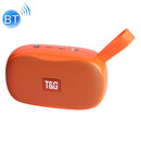 T&G TG173 TWS Subwoofer Bluetooth Speaker With Braided Cord, Support USB / AUX / TF Card / FM(Orange)
