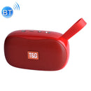 T&G TG173 TWS Subwoofer Bluetooth Speaker With Braided Cord, Support USB / AUX / TF Card / FM(Red)
