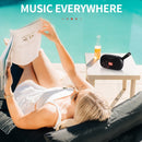 T&G TG173 TWS Subwoofer Bluetooth Speaker With Braided Cord, Support USB / AUX / TF Card / FM(Silver)