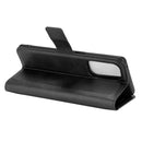 For OPPO Reno5 5G Retro Calf Pattern Buckle Horizontal Flip Leather Case with Holder & Card Slots & Wallet(Black)