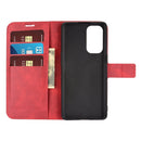 For OPPO Reno5 5G Retro Calf Pattern Buckle Horizontal Flip Leather Case with Holder & Card Slots & Wallet(Red)
