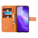 For OPPO Reno5 5G Retro Calf Pattern Buckle Horizontal Flip Leather Case with Holder & Card Slots & Wallet(Yellow)