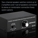 B051 2 Input And 1 Output Power Amplifier And Speaker Selection Switcher Output With Volume Adjustment 2 Power Amplifiers Audio Switcher Switch Distribution Comparator