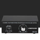 B051 2 Input And 1 Output Power Amplifier And Speaker Selection Switcher Output With Volume Adjustment 2 Power Amplifiers Audio Switcher Switch Distribution Comparator
