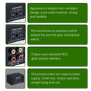 B101 2 In 1 Out (1 In 2 Out) Audio Source Signal Selection Switcher Computer Speaker RCA Lossless Audio Source Switcher