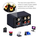 B101 2 In 1 Out (1 In 2 Out) Audio Source Signal Selection Switcher Computer Speaker RCA Lossless Audio Source Switcher