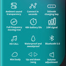 T25 Over-ear Bluetooth 5.0 Single-ear Invisible Wireless Earphone High Definition Call Super Long Standby Bone Conduction Earphone(Gray)