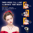 C10 2K HD Without Distortion 360 Degrees Rotate Three-speed Fill Light USB Free Drive Webcams, Built-in Clear Sound Microphone