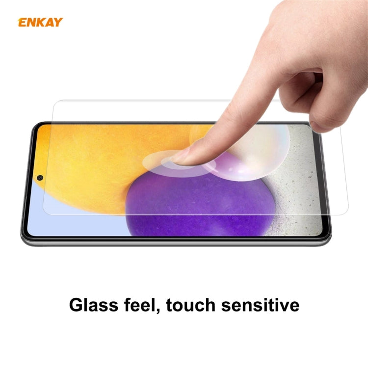 For Samsung Galaxy A72 5G / 4G ENKAY Hat-Prince 0.1mm 3D Full Screen Protector Explosion-proof Hydrogel Film