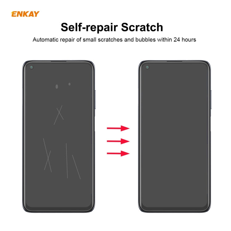For Xiaomi Redmi Note 9T ENKAY Hat-Prince 0.1mm 3D Full Screen Protector Explosion-proof Hydrogel Film