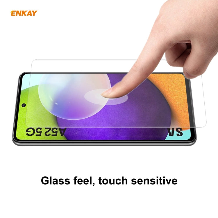For Samsung Galaxy A52 5G / 4G 5 PCS ENKAY Hat-Prince 0.1mm 3D Full Screen Protector Explosion-proof Hydrogel Film