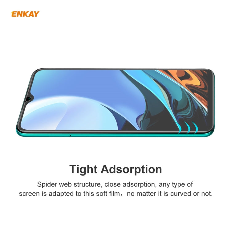 For Xiaomi Redmi 9T 5 PCS ENKAY Hat-Prince 0.1mm 3D Full Screen Protector Explosion-proof Hydrogel Film