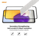 For Samsung Galaxy A72 5G 2 PCS ENKAY Hat-Prince Full Glue 0.26mm 9H 2.5D Tempered Glass Full Coverage Film