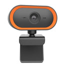 C11 2K Picture Quality HD Without Distortion 360 Degrees Rotate Built-in Microphone Sound Clear Webcams with Tripod(Orange)