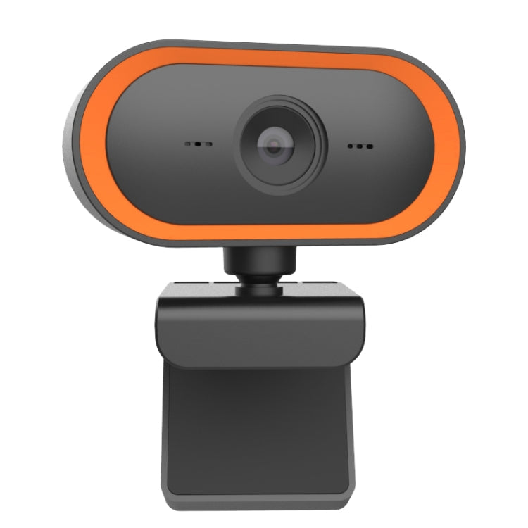 C11 2K Picture Quality HD Without Distortion 360 Degrees Rotate Built-in Microphone Sound Clear Webcams with Tripod(Orange)