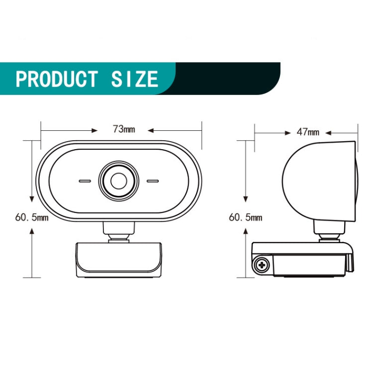 C11 2K Picture Quality HD Without Distortion 360 Degrees Rotate Built-in Microphone Sound Clear Webcams with Tripod(Blue)