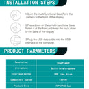 C11 2K Picture Quality HD Without Distortion 360 Degrees Rotate Built-in Microphone Sound Clear Webcams with Tripod(Blue)