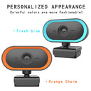 C11 2K Picture Quality HD Without Distortion 360 Degrees Rotate Built-in Microphone Sound Clear Webcams with Tripod(Orange)