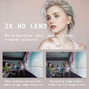 C11 2K Picture Quality HD Without Distortion 360 Degrees Rotate Built-in Microphone Sound Clear Webcams with Tripod(Orange)