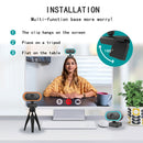 C11 2K Picture Quality HD Without Distortion 360 Degrees Rotate Built-in Microphone Sound Clear Webcams with Tripod(Orange)