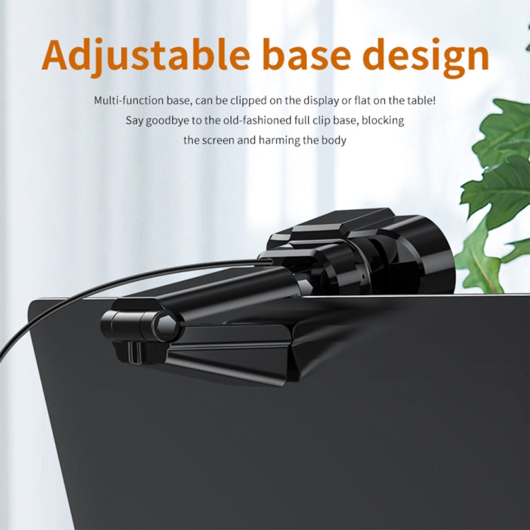 312 1080P HD USB 2.0 PC Desktop Camera Webcam with Mic, Cable Length: about 1.3m, Configuration:with Tripod