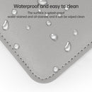 Litchi Pattern PU Leather Waterproof Ultra-thin Protection Liner Bag Briefcase Laptop Carrying Bag for 13-14 inch Laptops(Grey)