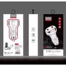 YSY-312 18W Portable QC3.0 Dual USB Mobile Phones and Tablet PCs Universal Car Charger(White)