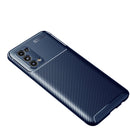 For OPPO Find X3 Lite Carbon Fiber Texture Shockproof TPU Case(Blue)