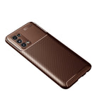 For OPPO Find X3 Lite Carbon Fiber Texture Shockproof TPU Case(Brown)