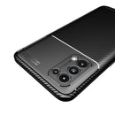 For OPPO Find X3 Lite Carbon Fiber Texture Shockproof TPU Case(Black)